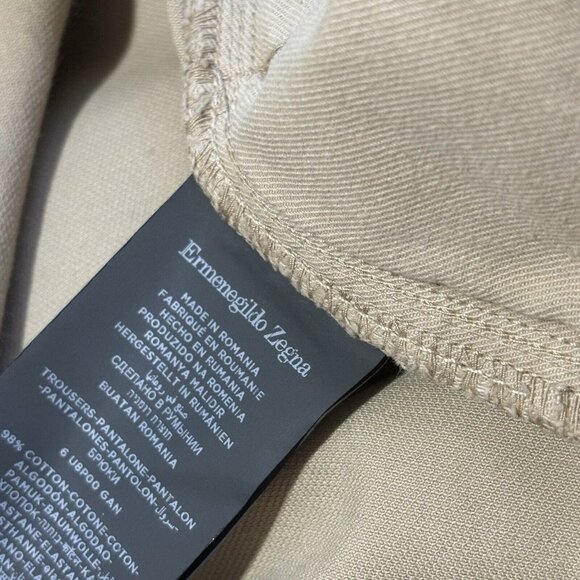 Ermenegildo Zegna‎ Men’s Jeans Size 38x28 Beige rrp750$ - Picture 11 of 11
